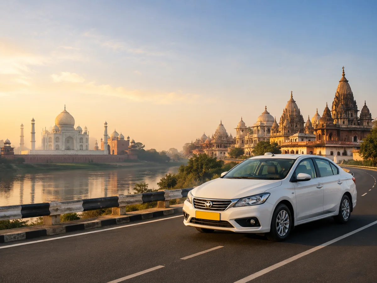 Agra, Mathura & Vrindavan Tour destination illustration